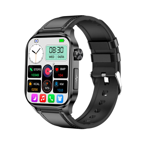 Et580 Smart Watch Bluetooth Chamando Freqüência Cardíaca Pressão Arterial Oxigênio Sanguíneo Glu Sanguíneocose ECG Uric Acid Detection Multi-Sports Bracelet
